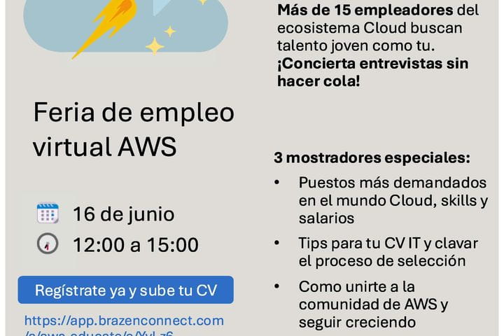 Feira Virtual de Emprego pola comunidade AWS Educate